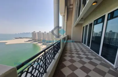 Balcony image for: Penthouse - 7 Bedrooms for rent in Viva West - Viva Bahriyah - The Pearl Island - Doha, Image 1