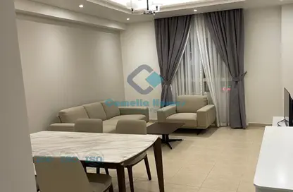 Living / Dining Room image for: Apartment - 2 Bedrooms - 2 Bathrooms for rent in Abdullah Bin Masoud Street - Fereej Bin Mahmoud - Doha, Image 1
