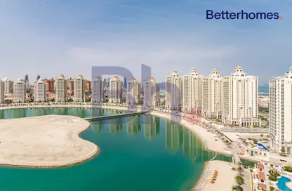 Water View image for: Apartment - 2 Bedrooms - 2 Bathrooms for rent in Viva West - Viva Bahriyah - The Pearl Island - Doha, Image 1