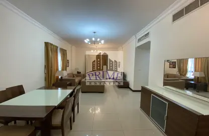 Living / Dining Room image for: Apartment - 3 Bedrooms - 3 Bathrooms for rent in Al Sadd Road - Al Sadd - Doha, Image 1