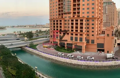 Water View image for: Apartment - 1 Bedroom - 2 Bathrooms for rent in Tower 16 - Porto Arabia - The Pearl Island - Doha, Image 1