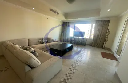 صورة لـ غرفة المعيشة شقة - 2 غرف نوم - 3 حمامات للايجار في طريق بورتو الغربي - بورتو أرابيا - جزيرة اللؤلؤة - الدوحة ، صورة رقم 1