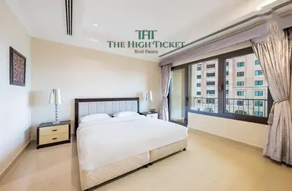 Apartment - 1 Bedroom - 2 Bathrooms for rent in West Porto Drive - Porto Arabia - The Pearl Island - Doha