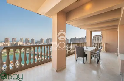 Apartment - 3 Bedrooms - 4 Bathrooms for rent in One Porto Arabia - Porto Arabia - The Pearl Island - Doha