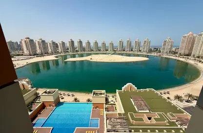 شقة - غرفة نوم - 2 حمامات للايجار في ابراج المتحدة - فيفا بحرية - جزيرة اللؤلؤة - الدوحة