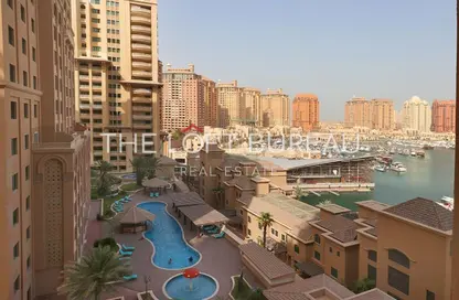 Apartment - 2 Bedrooms - 2 Bathrooms for sale in Sabban Towers - Porto Arabia - The Pearl Island - Doha