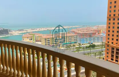 Balcony image for: Apartment - 3 Bedrooms - 3 Bathrooms for sale in Tower 10 - Porto Arabia - The Pearl Island - Doha, Image 1