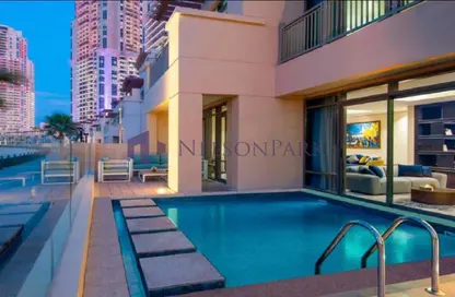 Villa - 5 Bedrooms - 7 Bathrooms for rent in Abraj Bay - Abraj Quartiers - The Pearl Island - Doha
