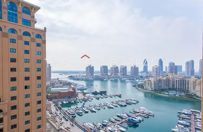 شقة - غرفة نوم - 2 حمامات للايجار في طريق بورتو الغربي - بورتو أرابيا - جزيرة اللؤلؤة - الدوحة