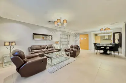 Apartment - 1 Bedroom - 2 Bathrooms for rent in Al Sadd Tourist Apartments - Al Sadd - Doha