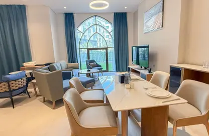 شقة - 1 حمام للايجار في البلاج الجنوبي - البلاج - جزيرة اللؤلؤة - الدوحة