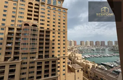 شقة - غرفة نوم - 2 حمامات للايجار في برج 13 - بورتو أرابيا - جزيرة اللؤلؤة - الدوحة
