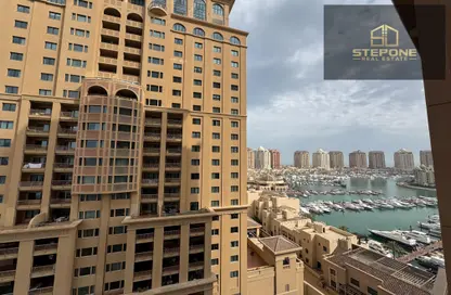 Apartment - 1 Bedroom - 2 Bathrooms for rent in Tower 13 - Porto Arabia - The Pearl Island - Doha