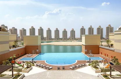 Apartment - Studio - 1 Bathroom for rent in Al Mutahidah Tower - Viva Bahriyah - The Pearl Island - Doha