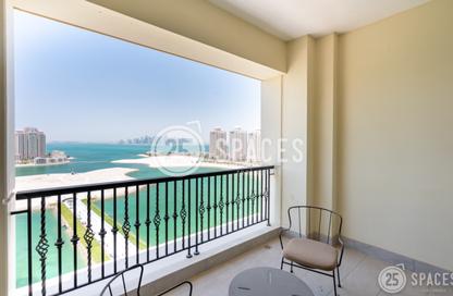 Apartment - Studio - 1 Bathroom for rent in Viva West - Viva Bahriyah - The Pearl Island - Doha