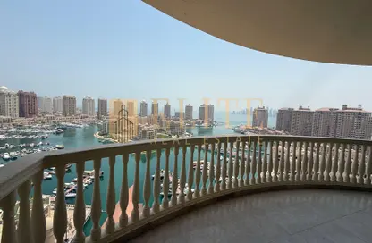 Apartment - 3 Bedrooms - 4 Bathrooms for rent in West Porto Drive - Porto Arabia - The Pearl Island - Doha