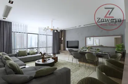 Living / Dining Room image for: Apartment - 1 Bedroom - 2 Bathrooms for sale in Milan - Fox Hills - Fox Hills - Lusail, Image 1