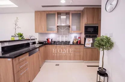 Kitchen image for: Apartment - 1 Bathroom for rent in Viva West - Viva Bahriyah - The Pearl Island - Doha, Image 1