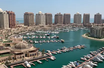 Apartment - 1 Bedroom - 2 Bathrooms for rent in East Porto Drive - Porto Arabia - The Pearl Island - Doha