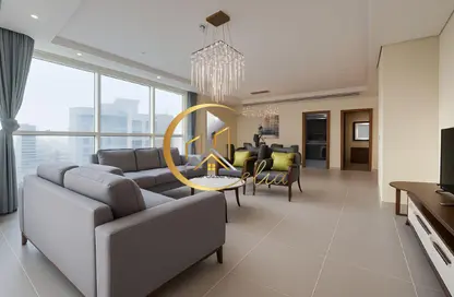 Apartment - 2 Bedrooms - 4 Bathrooms for rent in Marina Tower 02 - Marina District - Lusail