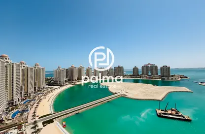 Apartment - 2 Bedrooms - 2 Bathrooms for rent in Viva West - Viva Bahriyah - The Pearl Island - Doha