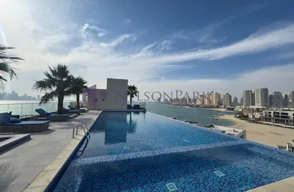 شقة - غرفة نوم - 2 حمامات للايجار في البلاج الجنوبي - البلاج - جزيرة اللؤلؤة - الدوحة