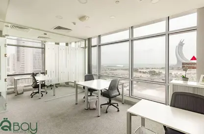 Office Space - Studio - 2 Bathrooms for rent in Marina Residences 195 - Marina District - Lusail