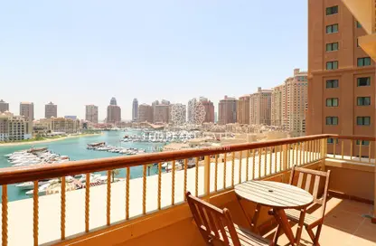 Balcony image for: Apartment - 2 Bedrooms - 4 Bathrooms for sale in East Porto Drive - Porto Arabia - The Pearl Island - Doha, Image 1