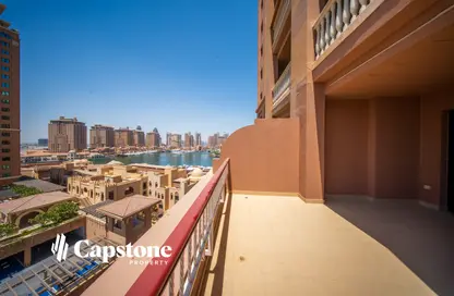 Apartment - 1 Bedroom - 2 Bathrooms for rent in East Porto Drive - Porto Arabia - The Pearl Island - Doha