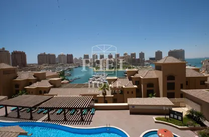 Pool image for: Apartment - 2 Bedrooms - 3 Bathrooms for rent in Tower 9 - Porto Arabia - The Pearl Island - Doha, Image 1