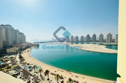 Apartment - 2 Bedrooms - 4 Bathrooms for rent in Viva West - Viva Bahriyah - The Pearl Island - Doha