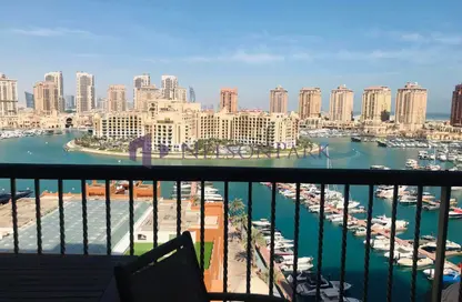 Apartment - 2 Bedrooms - 3 Bathrooms for rent in East Porto Drive - Porto Arabia - The Pearl Island - Doha