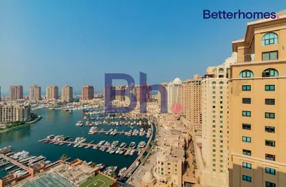 Apartment - 1 Bedroom - 2 Bathrooms for rent in West Porto Drive - Porto Arabia - The Pearl Island - Doha