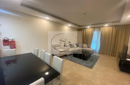 Living / Dining Room image for: Apartment - 1 Bedroom - 2 Bathrooms for rent in Al Erkyah City - Lusail, Image 1