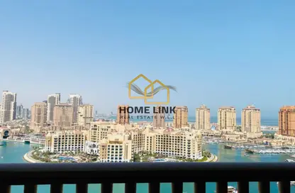 Apartment - 2 Bedrooms - 3 Bathrooms for sale in East Porto Drive - Porto Arabia - The Pearl Island - Doha