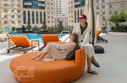 Duplex - 3 Bedrooms - 4 Bathrooms for rent in Beverly Hills Tower - West Bay - West Bay - Doha