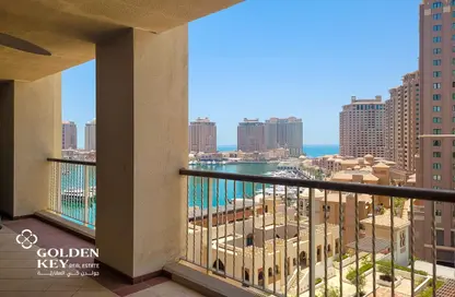 Apartment - 2 Bedrooms - 3 Bathrooms for sale in East Porto Drive - Porto Arabia - The Pearl Island - Doha