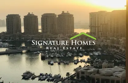 Apartment - 1 Bedroom - 2 Bathrooms for sale in Tower 14 - Porto Arabia - The Pearl Island - Doha