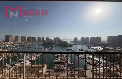 شقة - 3 غرف نوم - 4 حمامات للايجار في طريق بورتو الغربي - بورتو أرابيا - جزيرة اللؤلؤة - الدوحة