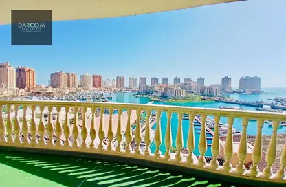 Apartment - 3 Bedrooms - 4 Bathrooms for rent in West Porto Drive - Porto Arabia - The Pearl Island - Doha
