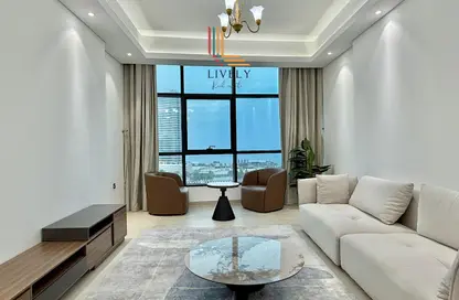 Apartment - 2 Bedrooms - 3 Bathrooms for rent in Lusail Marina Heights - Marina District - Lusail