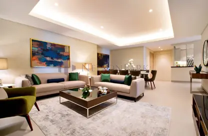 Hotel Apartments - 3 Bedrooms - 4 Bathrooms for rent in Abraj Bay - Abraj Quartiers - The Pearl Island - Doha
