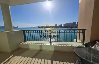 شقة - غرفة نوم - 2 حمامات للايجار في فيفا غرب - فيفا بحرية - جزيرة اللؤلؤة - الدوحة