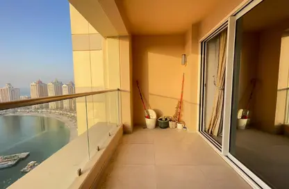 Apartment - 1 Bedroom - 2 Bathrooms for rent in Al Mutahidah Tower - Viva Bahriyah - The Pearl Island - Doha
