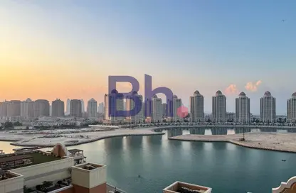 شقة - غرفة نوم - 2 حمامات للايجار في فيفا غرب - فيفا بحرية - جزيرة اللؤلؤة - الدوحة