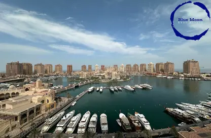 شقة - غرفة نوم - 1 حمام للايجار في طريق بورتو الشرقي - بورتو أرابيا - جزيرة اللؤلؤة - الدوحة