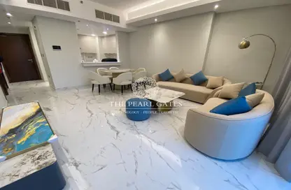 Apartment - 2 Bedrooms - 3 Bathrooms for rent in Lusail Residence - Marina District - Lusail