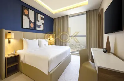 صورة لـ غرفة- غرفة النوم شقة - غرفة نوم - 2 حمامات للايجار في برج وست باي - الخليج الجنوبي - الخليج الغربي - الدوحة ، صورة رقم 1