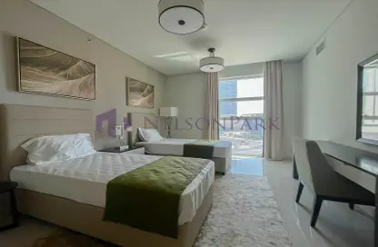 Room / Bedroom image for: Apartment - 2 Bedrooms - 2 Bathrooms for rent in Burj DAMAC Marina - Lusail, Image 1