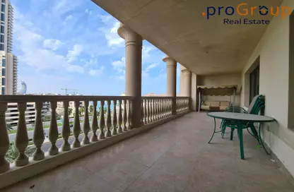 Balcony image for: Apartment - 1 Bedroom - 2 Bathrooms for rent in East Porto Drive - Porto Arabia - The Pearl Island - Doha, Image 1